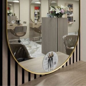 Oversized Floor Mirror — Gold